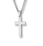 Load image into Gallery viewer, Mens Silver Cross Necklace
