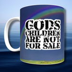Load image into Gallery viewer, God&#39;s Children are not for Sale Mug (Rainbow)
