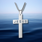 Load image into Gallery viewer, Mens Jesus Cross Necklace

