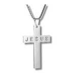 Load image into Gallery viewer, Mens Jesus Cross Necklace
