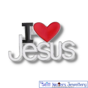 I Love Jesus Brooch