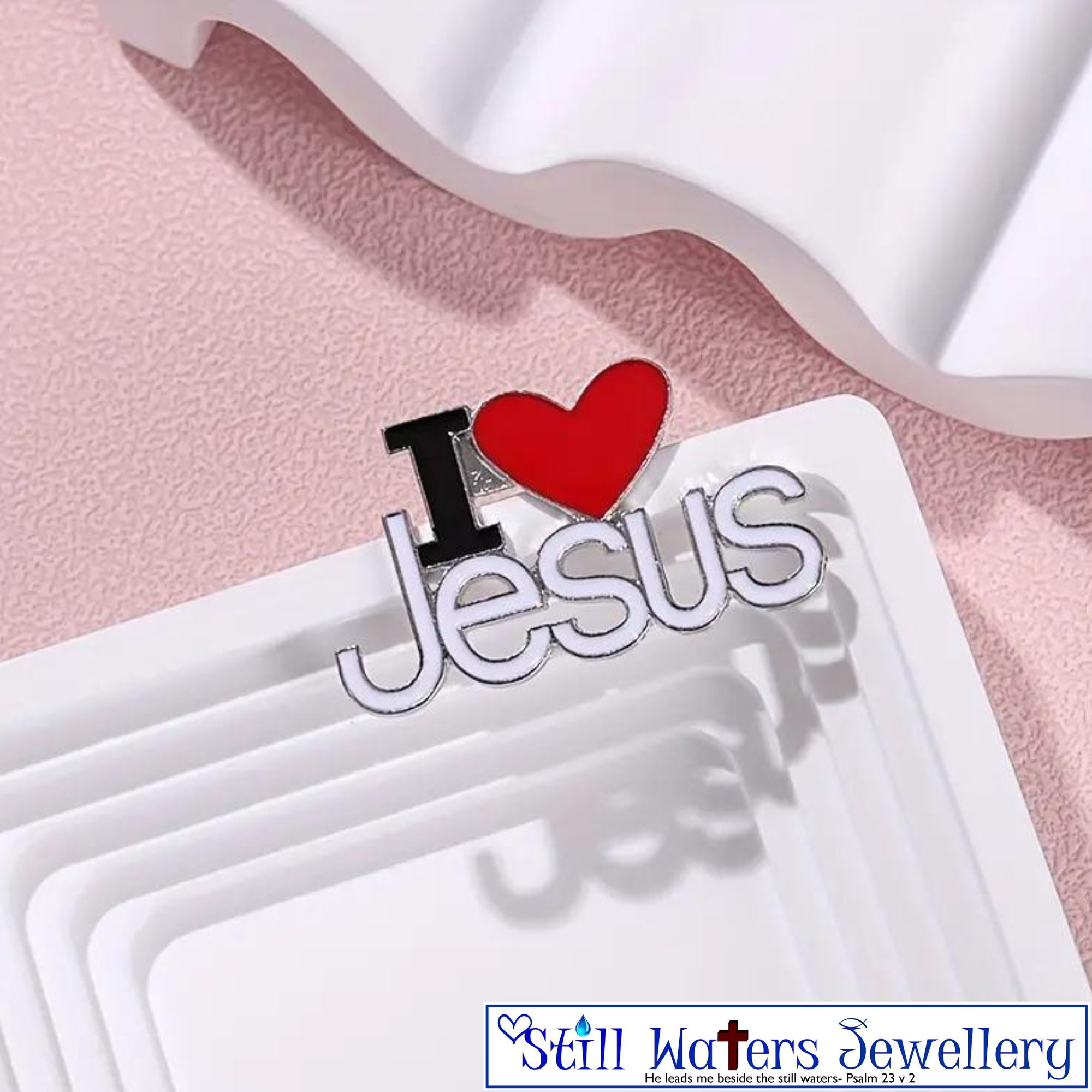 I Love Jesus Brooch