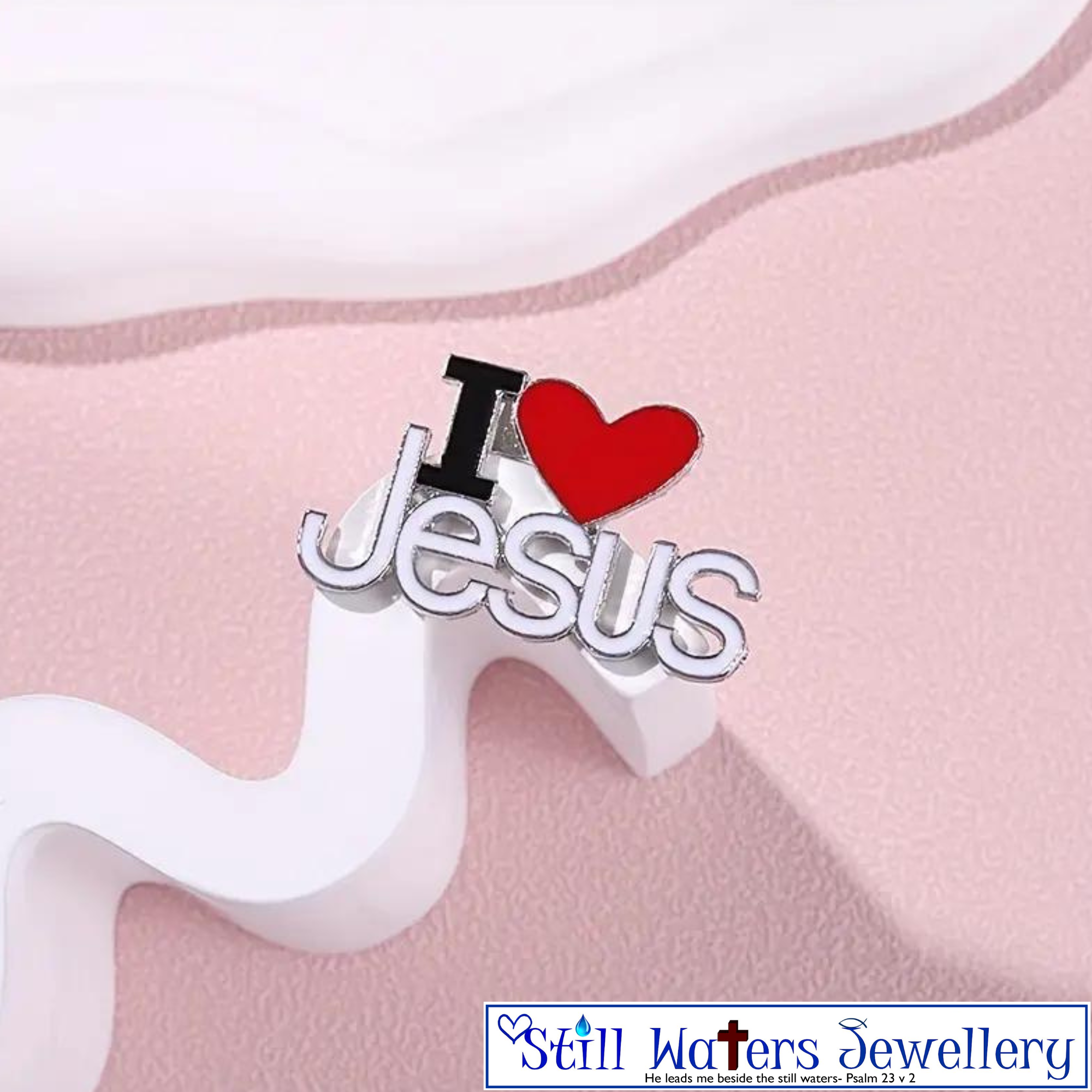 I Love Jesus Brooch