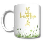 Load image into Gallery viewer, Love, Faith &amp; Hope Easter Mug
