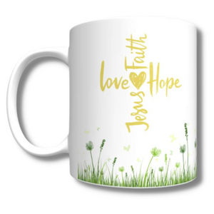 Love, Faith & Hope Easter Mug