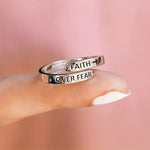 Load image into Gallery viewer, Faith Over Fear Ring
