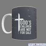 Load and play video in Gallery viewer, God&#39;s Children are not for Sale Mug (Rain)
