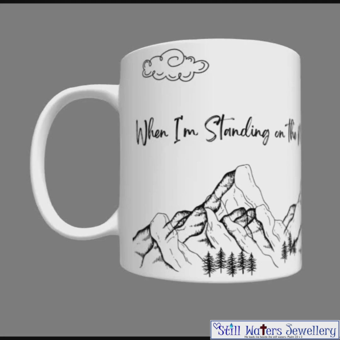 Standing on the Mountains Mug