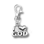 Load image into Gallery viewer, I Love God Keyring
