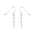 Load image into Gallery viewer, Silver Cross Earrings
