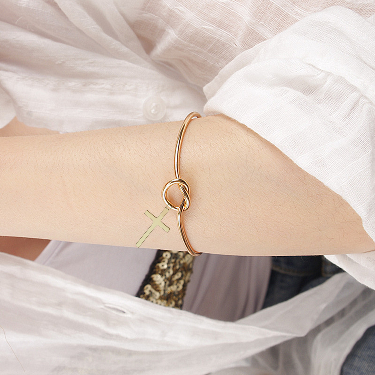 Golden Forever Loved Bangle