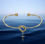 Load image into Gallery viewer, Golden Forever Loved Bangle
