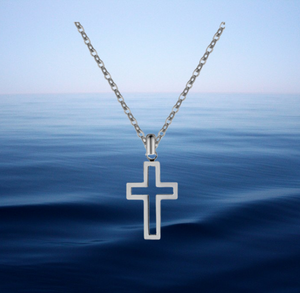 Hollow Cross Necklace & Earring Set
