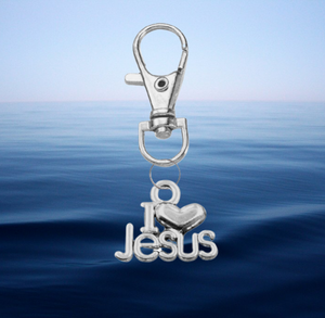 I Love Jesus Keyring