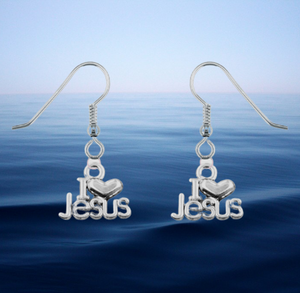 I love Jesus Necklace & Earring Set