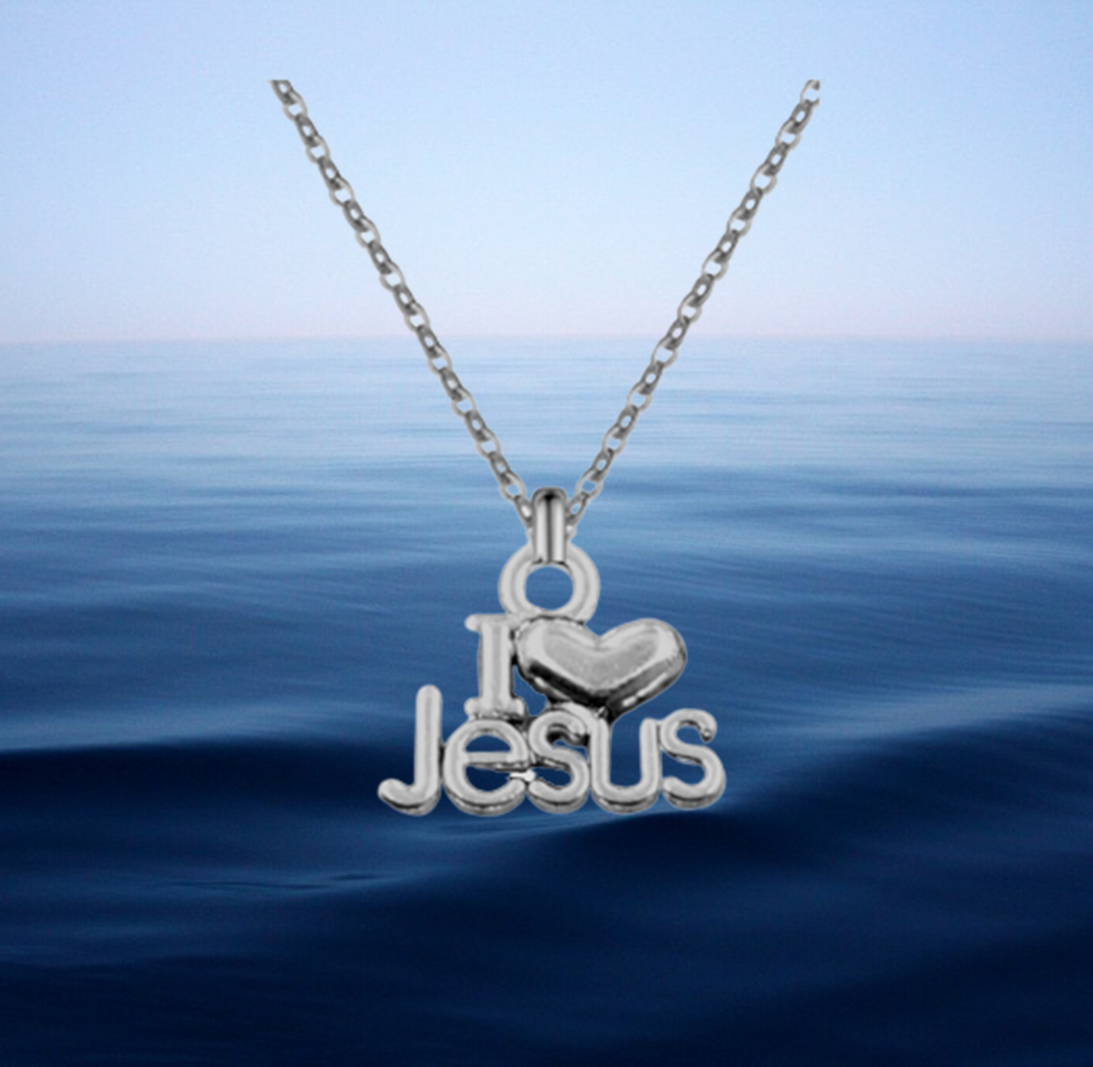 I love Jesus Necklace & Earring Set