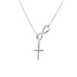 Load image into Gallery viewer, Infinite Cross Necklace
