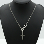 Load image into Gallery viewer, Infinite Cross Necklace
