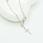 Load image into Gallery viewer, Infinite Cross Necklace
