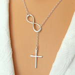 Load image into Gallery viewer, Infinite Cross Necklace
