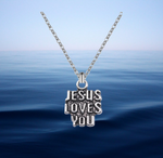 Load image into Gallery viewer, Jesus loves You Necklace
