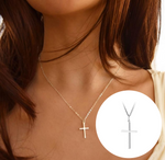 Load image into Gallery viewer, Silver Cross Necklace
