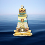 Load image into Gallery viewer, Lighthouse Brooch
