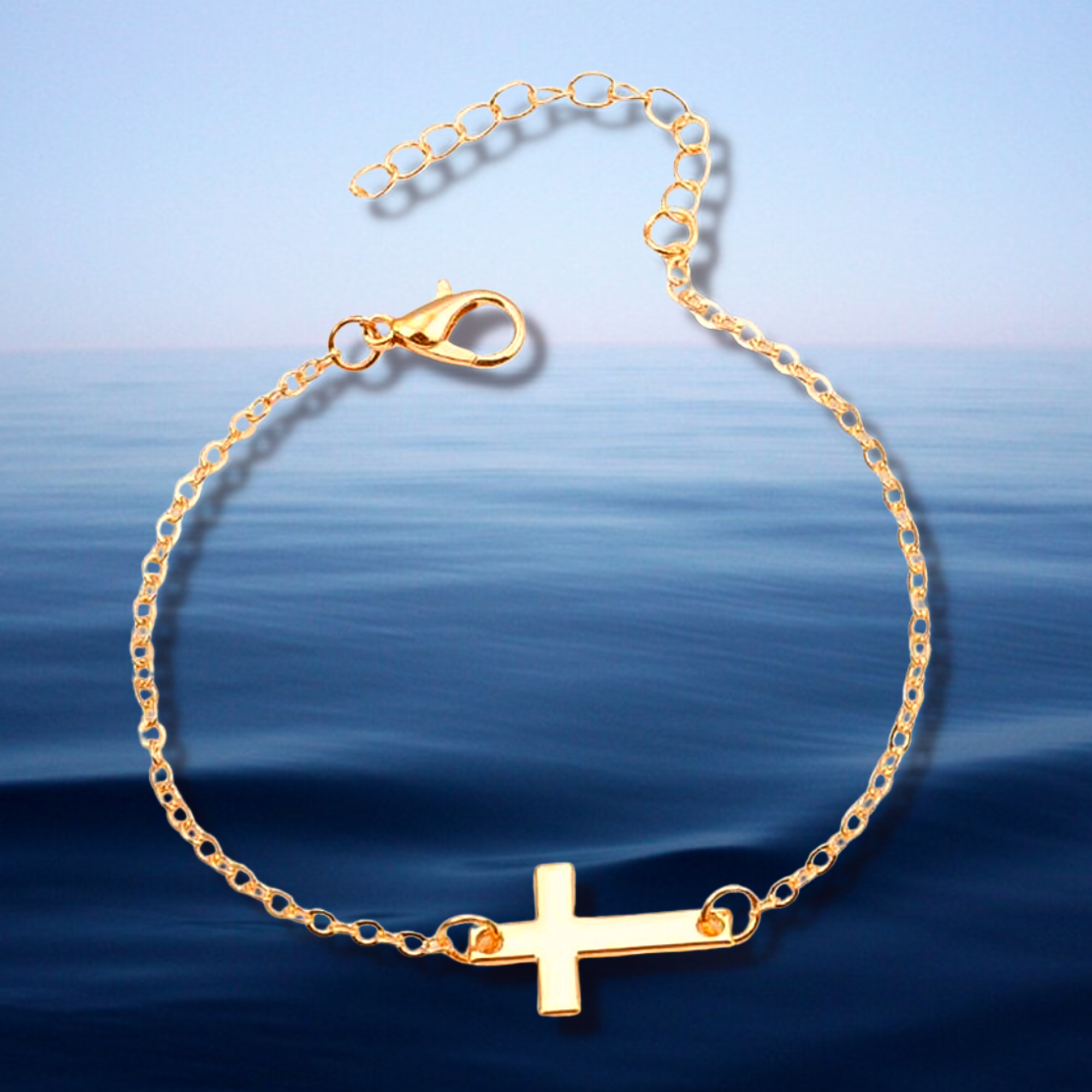 Golden Cross Bracelet
