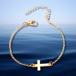 Load image into Gallery viewer, Golden Cross Bracelet
