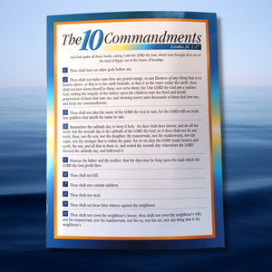 The 10 Commandments Photo Frame Card