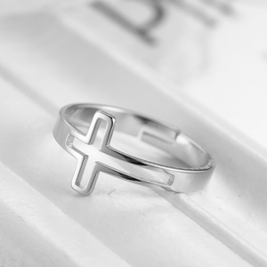 Hollow Cross Ring