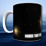 Load image into Gallery viewer, Hands that Flung Stars Mug

