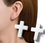 Load image into Gallery viewer, Cross Stud Earrings
